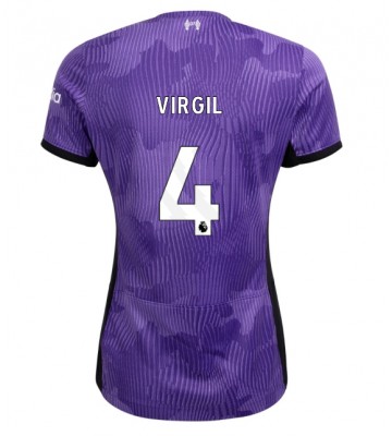 Liverpool Virgil van Dijk #4 Tredje Tröja Kvinnor 2023-24 Kortärmad